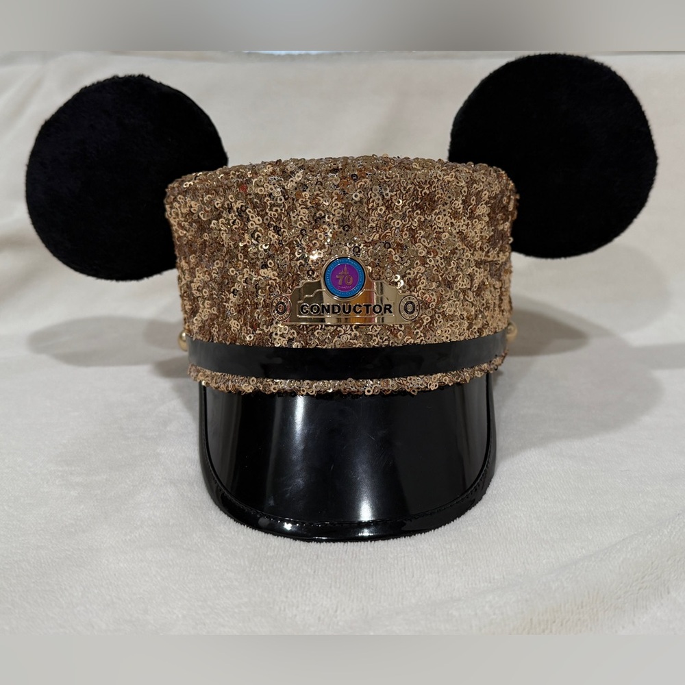 Disneyland 70th Anniversary Celebration Conductor Hat Sequined